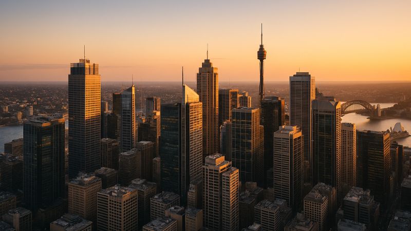 Sydney skyline coverage area